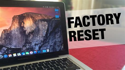 How to Factory Reset your MacBook Pro - YouTube