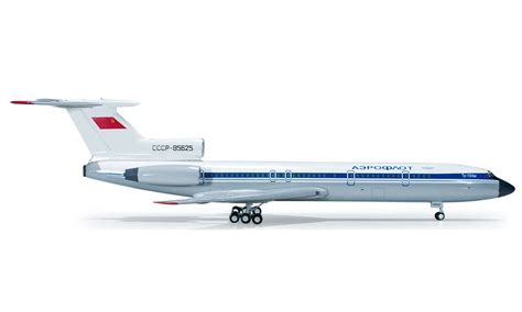 Herpa 553476 Tupolev Tu-154 Aeroflot USSR collectable plastic model 1/200 Models & Kits Aircraft ...