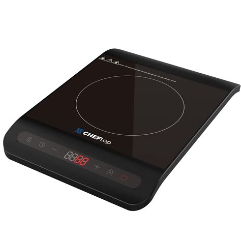 Buy Cheftop Single Burner Induction Cooktop - Portable 120V Digital Ceramic Top 1300 Watt, Touch ...