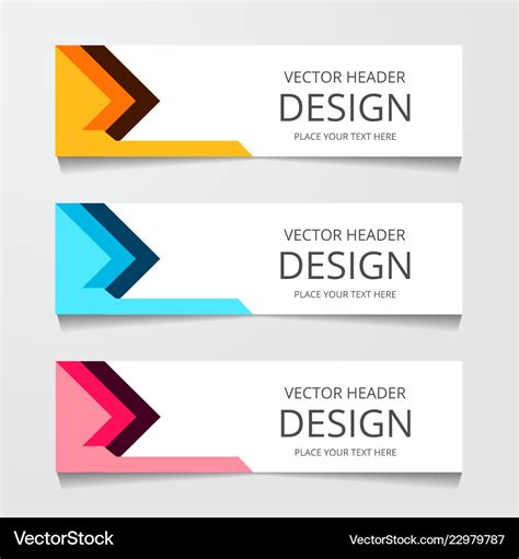 Abstract banner design modern web template Vector Image