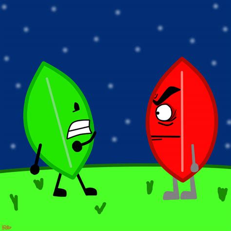 BFDI leafy meets evil leafy by RT18 on DeviantArt