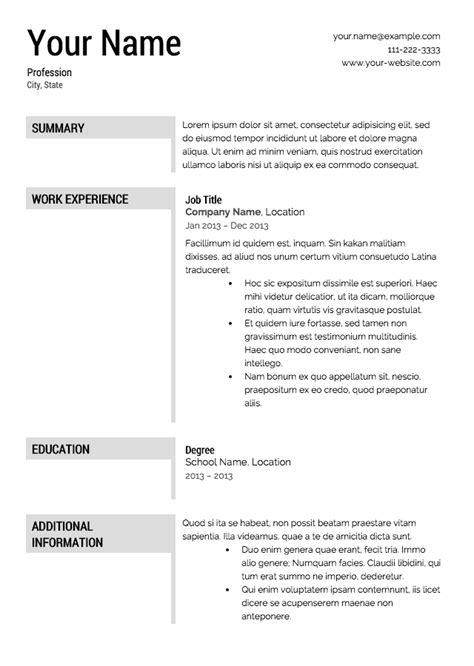 Resume Templates • Free Resume Templates | Downloadable resume template, Resume template free ...