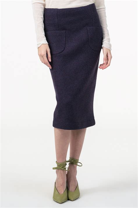 Purple pencil skirt virgin wool - Shop Varteks d.d.