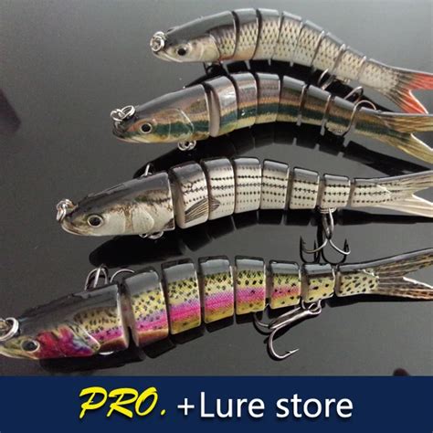 Free shipping 4pcs 142mm 30g 8 jointed Super craft fishing lures ...