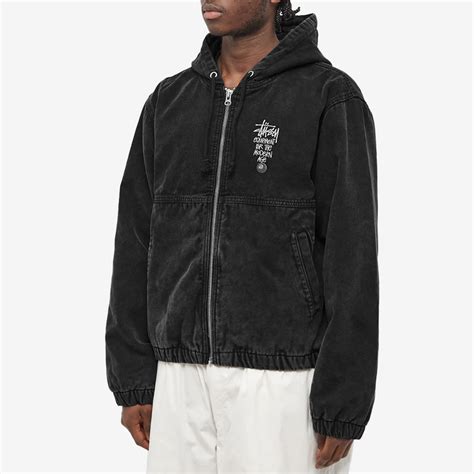 Stussy Canvas Insulated Work Jacket Black | END. (SG)