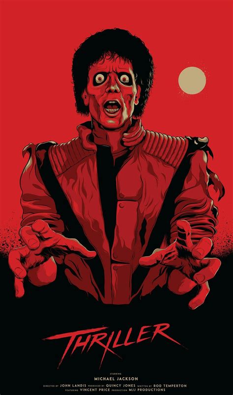 MICHAEL JACKSON'S THRILLER | Michael jackson poster, Michael jackson thriller, Michael jackson ...