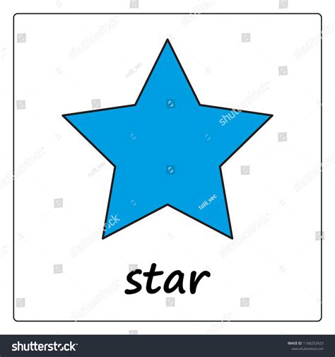 Star Card Worksheet Children Education Game Stock Vector (Royalty Free) 1168252423 | Shutterstock