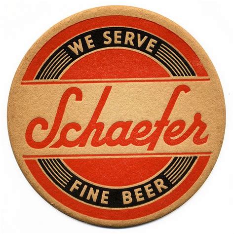 Schaefer Beer | Beer coasters, Beer label, Beer coaster art