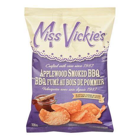 Miss Vickie’s Applewood Smoked BBQ Chips 4 bags Canadian - Chips