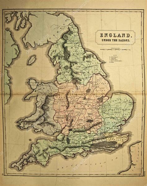 Mapa De Inglaterra Antiguo