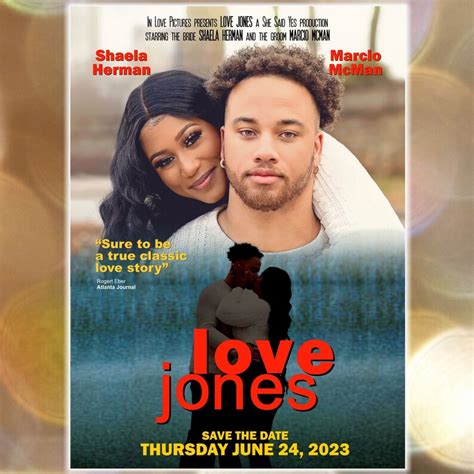 Movie Poster love Jones Save the Date Invitation - Etsy