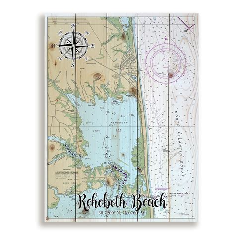 Rehoboth Beach, DE Pallet Map – MapMom