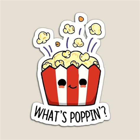 Bubble Stickers, Cool Stickers, Printable Stickers, Popcorn Puns ...