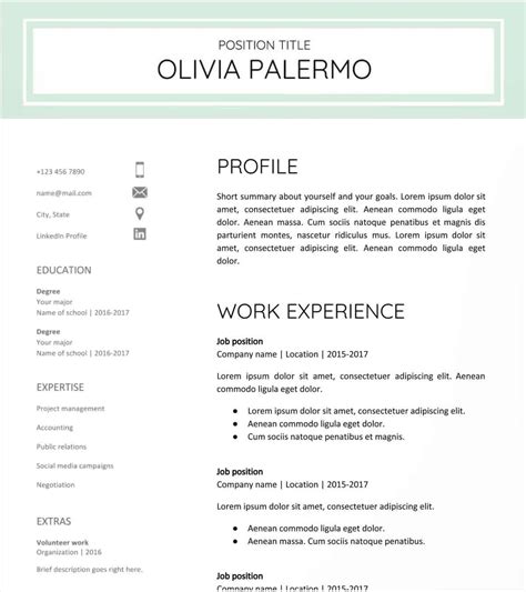 30 Google Docs Resume Templates [Downloadable PDFs]