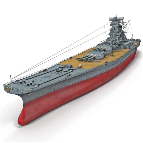 3d japanese battleship yamato model