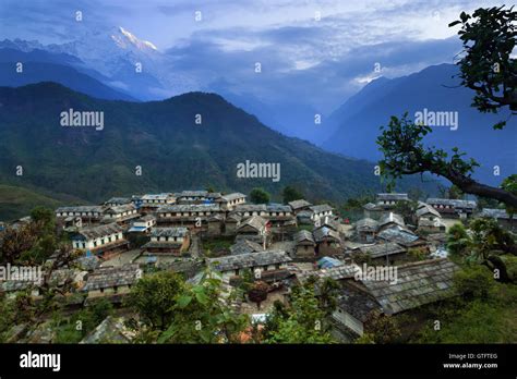 Ghandruk Village in the Annapurna region of Nepal Stock Photo - Alamy