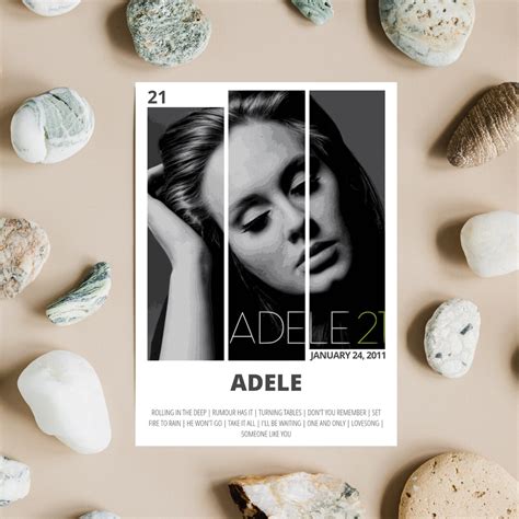 Adele Poster 21 Album Cover Album Poster Music Poster Music Prints Wall Art Wall Décor - Etsy