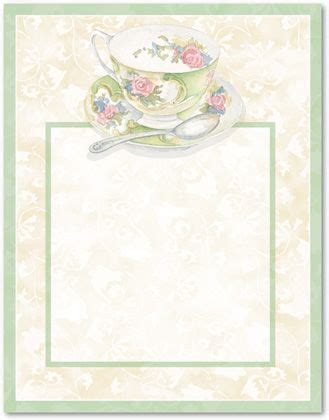 vintage tea clipart border - Google Search | High tea invitations, Tea time party, Tea party ...
