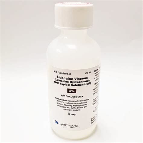 Lidocaine Viscous Solution for Pain Relief — Mountainside Medical Equipment