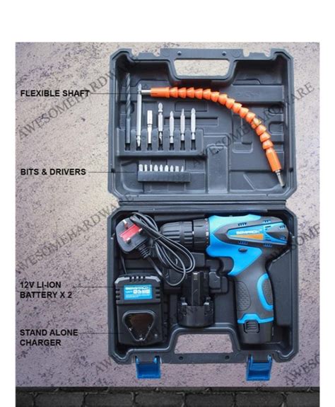 CORDLESS BATTERY DRILL SET WITH ACCESSORIES - Online Shopping in Pakistan