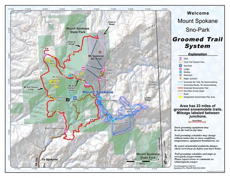 Mount Spokane Sno-Park map by Washington State Parks - Avenza Maps ...