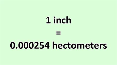 Convert Inch to Hectometer - ExcelNotes