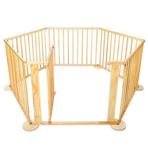 Baby Natural Wooden Playpen