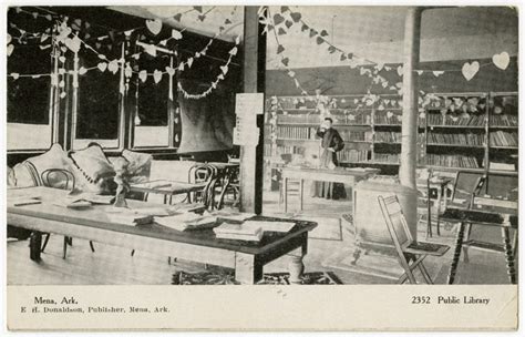 Interior view of the Mena, Arkansas library. | Mena arkansas, History photos, Arkansas