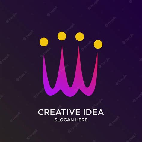 Premium Vector | King logo design gradient colorful simple modern