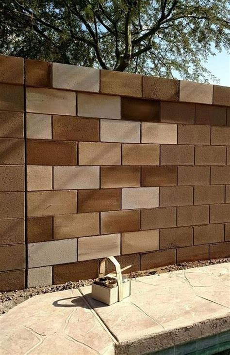 33 Glamorous Wall Outdoor Concrete Design Ideas That Will Inspire You | Decorating cinder block ...