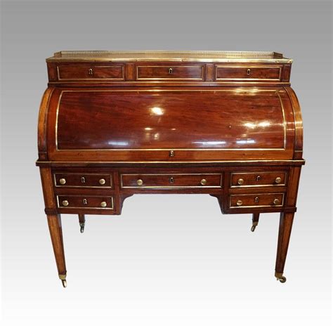 Antique Mahogany Roll Top Desk - LA413464 | LoveAntiques.com