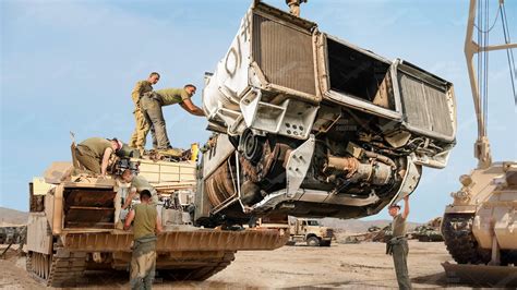 Repairing US Massive 1,500 HP M1 Abrams Engine Before Mission - YouTube