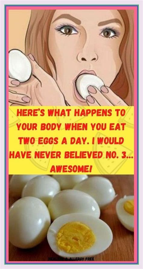 HERE’S WHAT HAPPENS TO YOUR BODY WHEN YOU EAT TWO EGGS A DAY. I WOULD ...