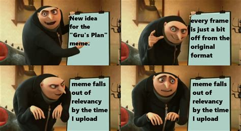 Gru Plan Meme Template
