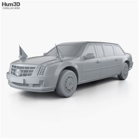 Cadillac US Presidential State Car with HQ interior 2020 3D model ...