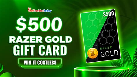 Free $500 Razer Gold Gift Card | GetFreebiesToday.com