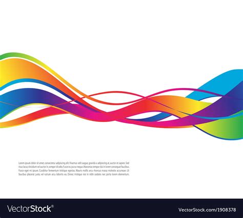 Color wave Royalty Free Vector Image - VectorStock