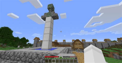 [Detail] Small sword statue : r/Minecraft