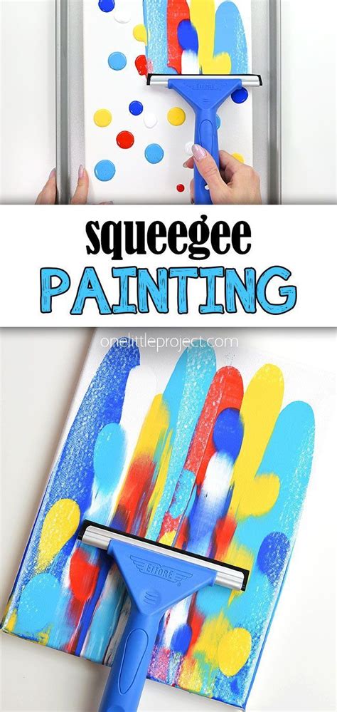 Squeegee Painting | Kids canvas art, Kids canvas painting, Canvas art projects