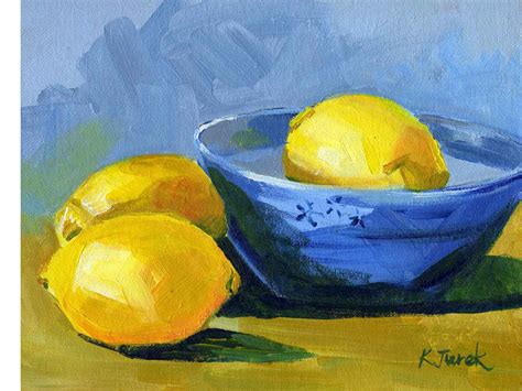 Kathy Jurek: Still Life with Lemons - Acrylic