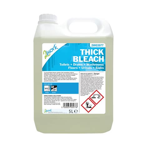 2Work Thick Bleach 5 Litre 2W03977