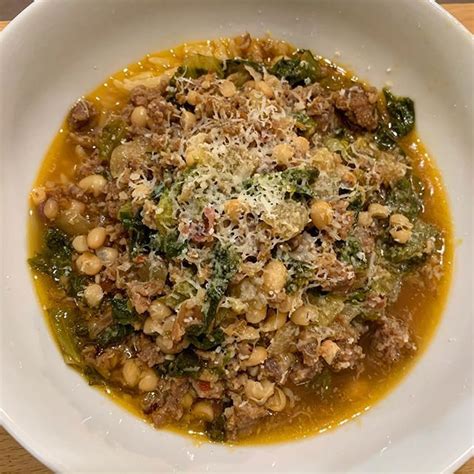 Escarole with Italian Sausage & White Beans