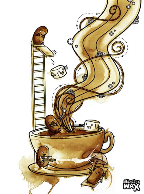 Coffee Splash by recycledwax on DeviantArt