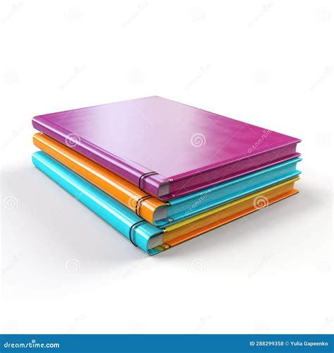 Colorful Books Isolated. Illustration AI Generative Stock Illustration ...