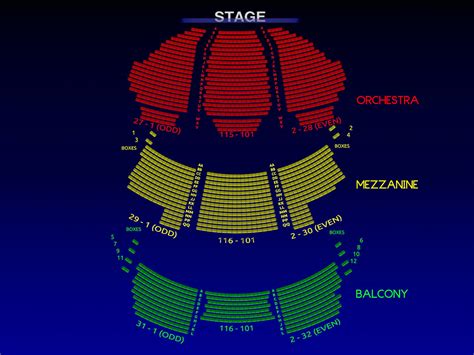 New Amsterdam Theatre New York Seating Chart