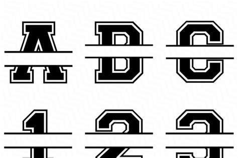 Varsity Split Font Svg, Full Alphabet Numbers By NewSvgArt TheHungryJPEG | ubicaciondepersonas ...