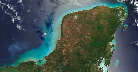 Chicxulub Crater Satellite Image