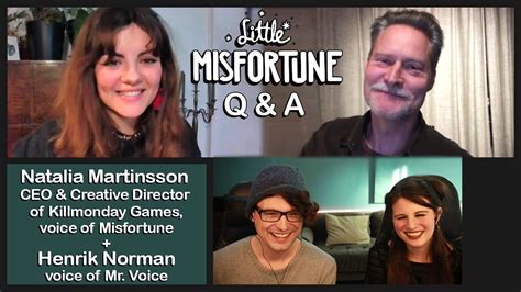 Little Misfortune Q&A with Misfortune's Actor Natalia Martinsson & Mr Voice's Actor Henrik ...