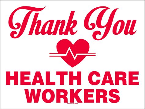 Thank You Healthcare Workers Yard Signs (Pkg. of 5 or 10) – A.G.E. Graphics