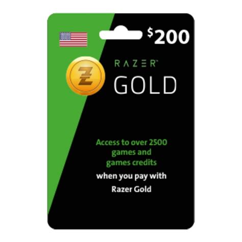 Price Razer Gold Card - $200 (Us Store) | Shop Online - Xcite Kuwait